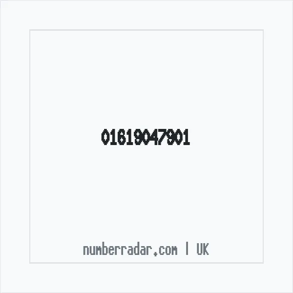 Reverse number check for +44 161 904 7901 — who called me?