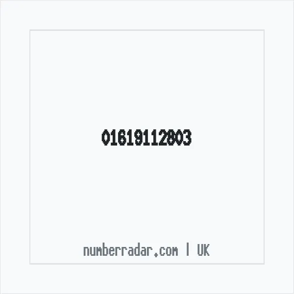 Reverse number check for +44 161 911 2803 — who called me?