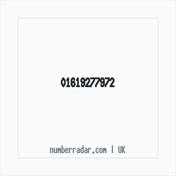 Reverse number check for +44 161 927 7972 — who called me?