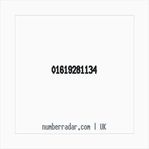 Reverse number check for +44 161 928 1134 — who called me?