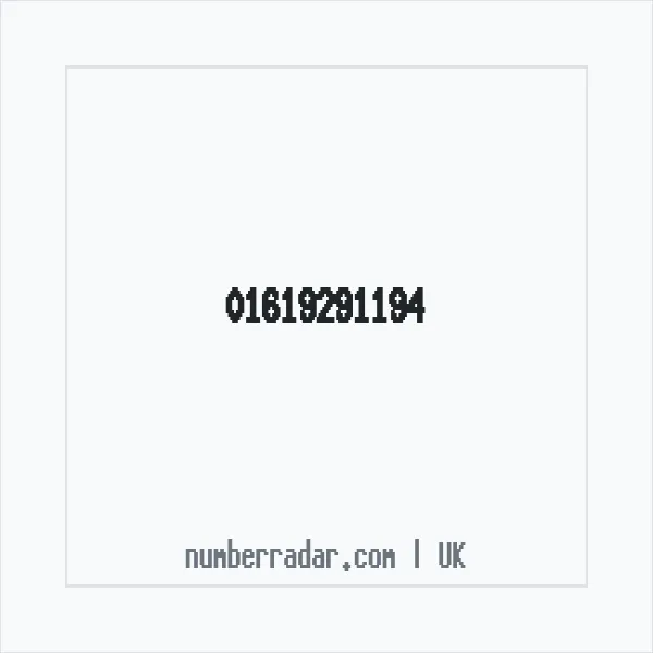 Reverse number check for +44 161 929 1194 — who called me?