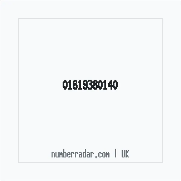 Reverse number check for +44 161 938 0140 — who called me?
