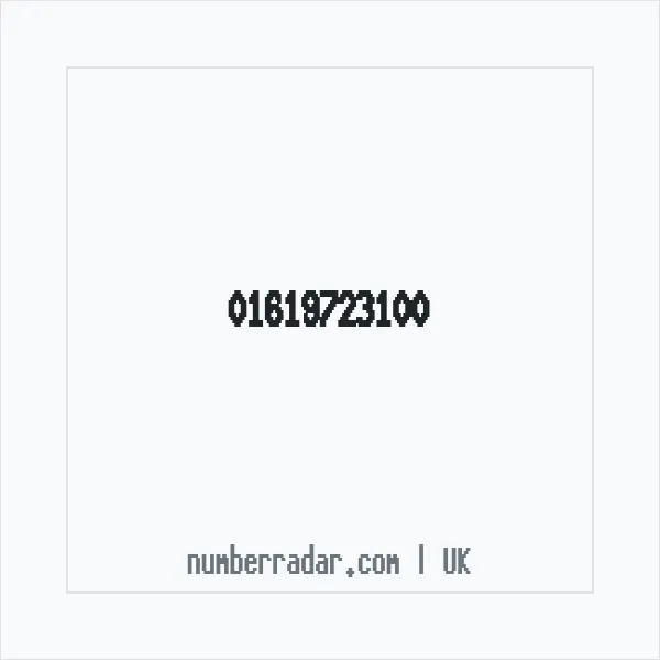 Reverse number check for +44 161 972 3100 — who called me?
