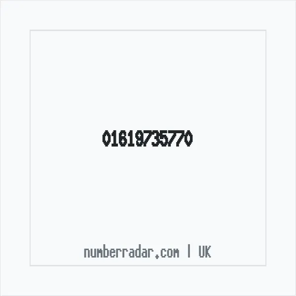 Reverse number check for +44 161 973 5770 — who called me?