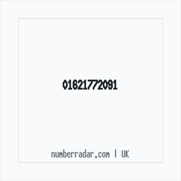 Reverse number check for +44 1621 772091 — who called me?