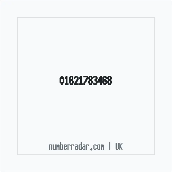 Reverse number check for +44 1621 783468 — who called me?
