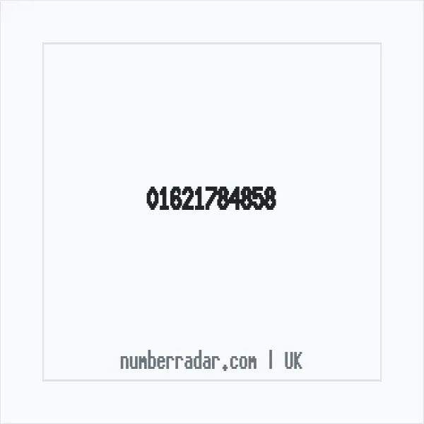 Reverse number check for +44 1621 784858 — who called me?