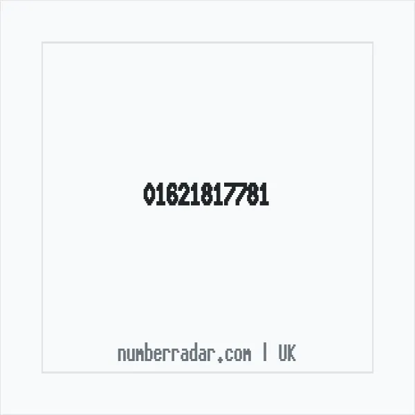 Reverse number check for +44 1621 817781 — who called me?