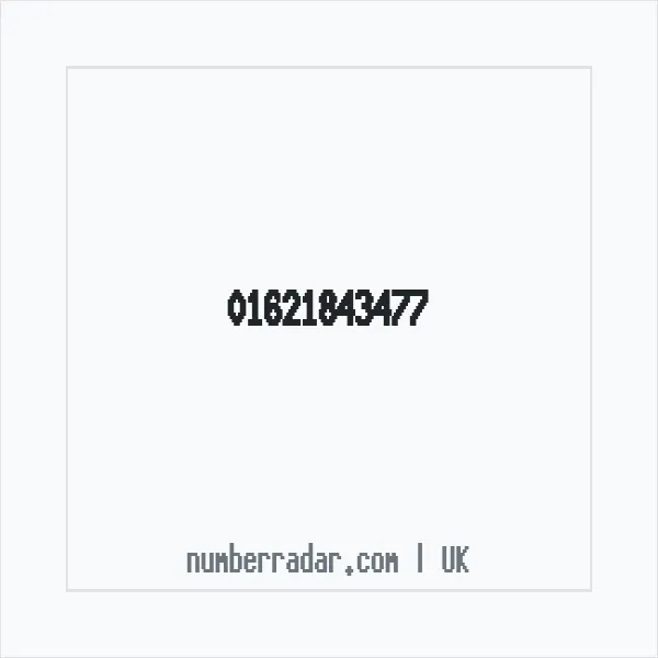 Reverse number check for +44 1621 843477 — who called me?