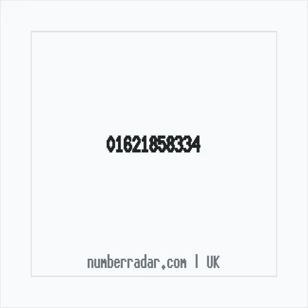Reverse number check for +44 1621 858334 — who called me?