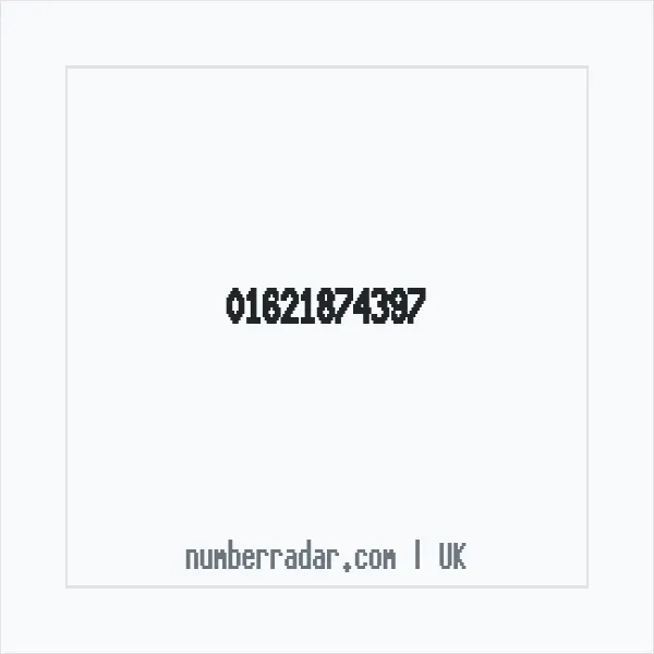 Reverse number check for +44 1621 874397 — who called me?