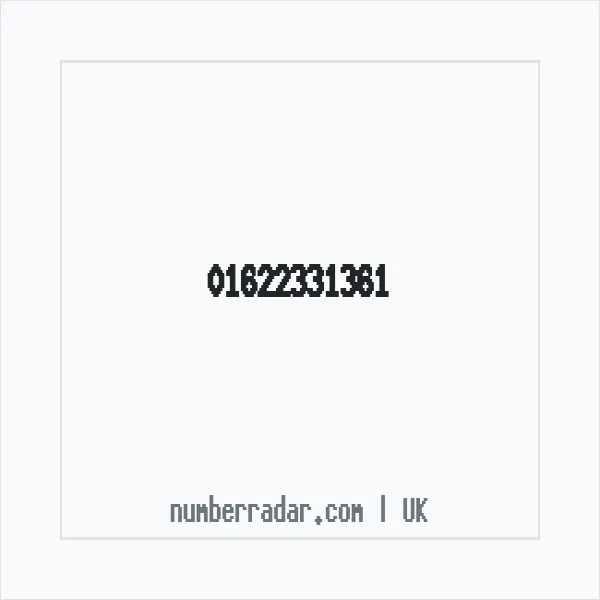 Reverse number check for +44 1622 331361 — who called me?