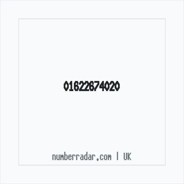 Reverse number check for +44 1622 674020 — who called me?