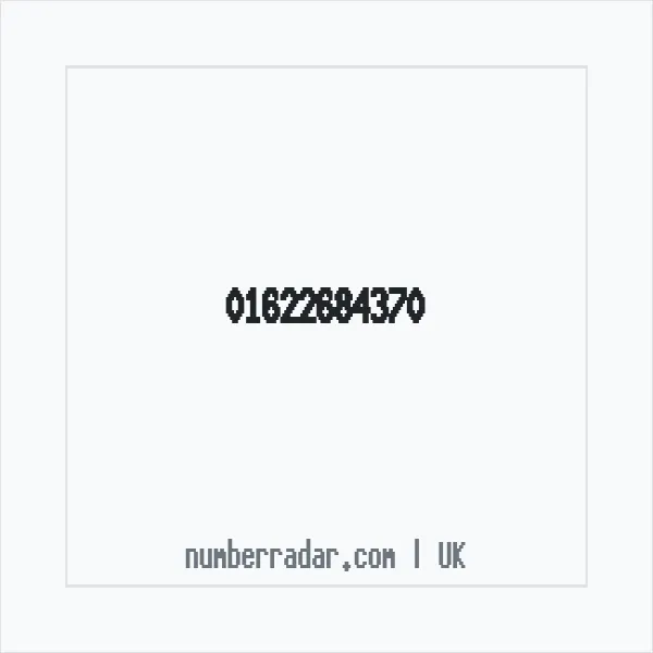Reverse number check for +44 1622 684370 — who called me?