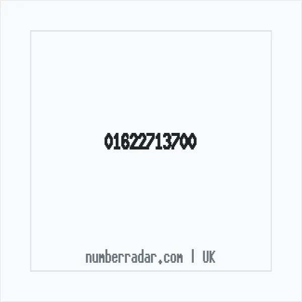 Reverse number check for +44 1622 713700 — who called me?