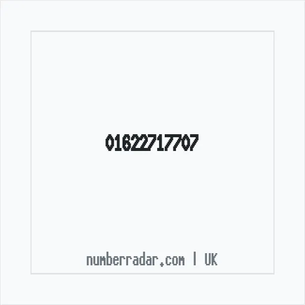 Reverse number check for +44 1622 717707 — who called me?