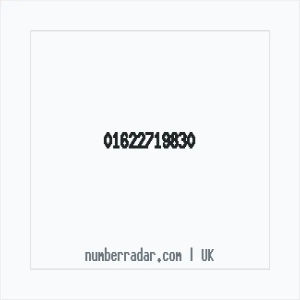 Reverse number check for +44 1622 719830 — who called me?
