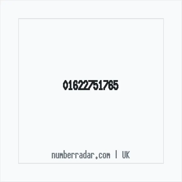 Reverse number check for +44 1622 751765 — who called me?