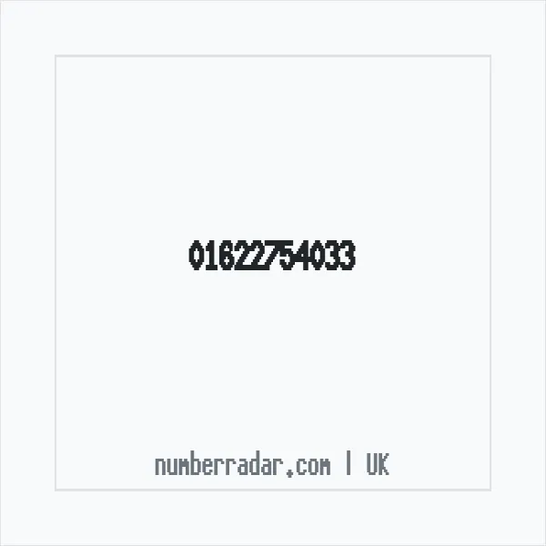Reverse number check for +44 1622 754033 — who called me?