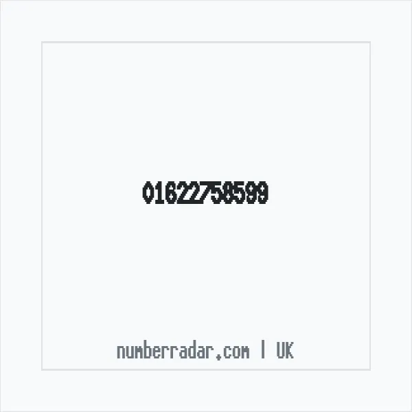Reverse number check for +44 1622 758599 — who called me?