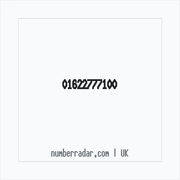 Reverse number check for +44 1622 777100 — who called me?