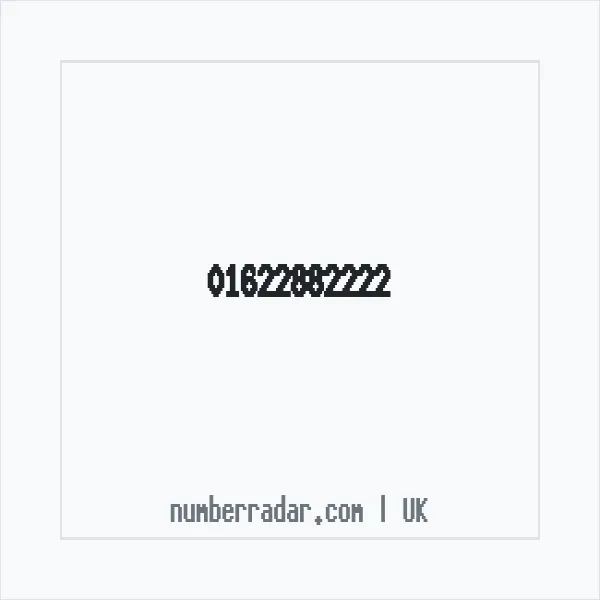 Reverse number check for +44 1622 882222 — who called me?
