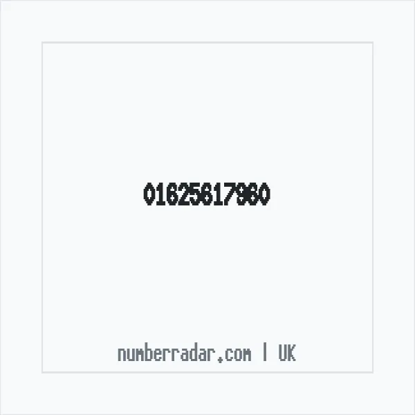 Reverse number check for +44 1625 617960 — who called me?