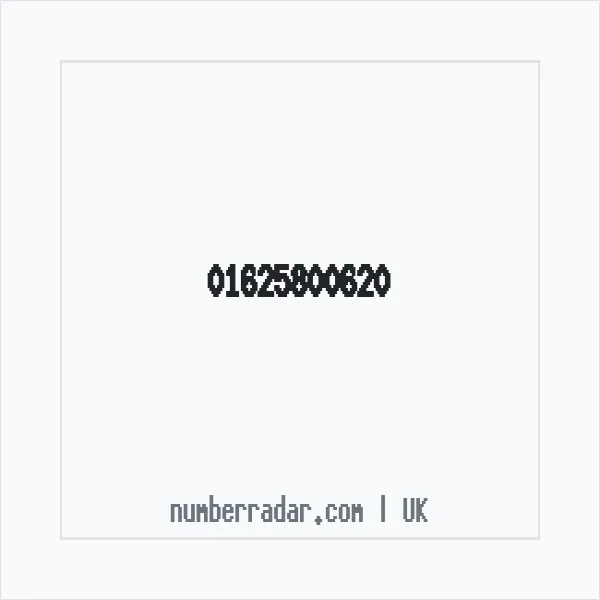 Reverse number check for +44 1625 800620 — who called me?