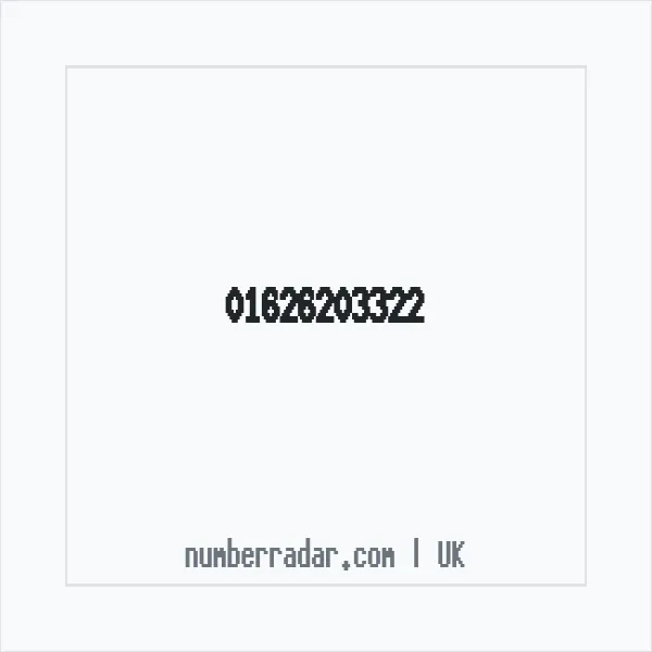 Reverse number check for +44 1626 203322 — who called me?