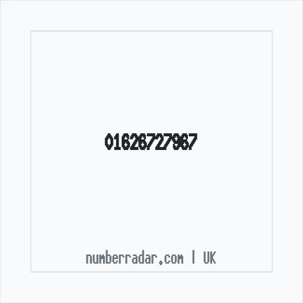 Reverse number check for +44 1626 727967 — who called me?