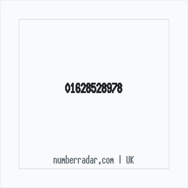 Reverse number check for +44 1628 528978 — who called me?