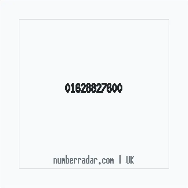 Reverse number check for +44 1628 827600 — who called me?
