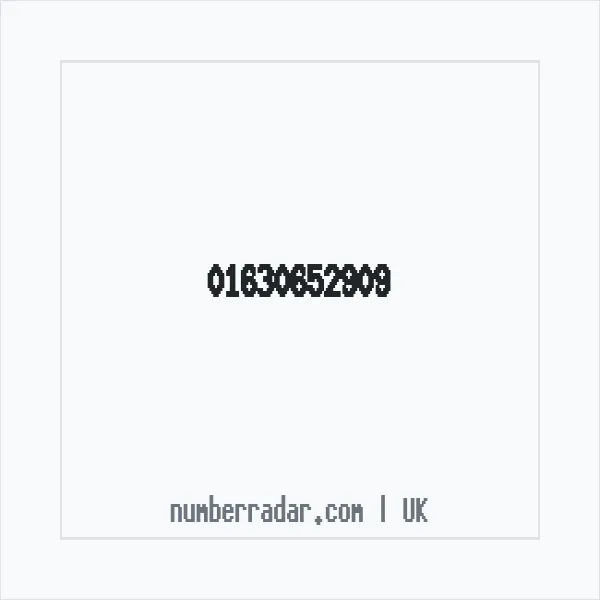 Reverse number check for +44 1630 652909 — who called me?