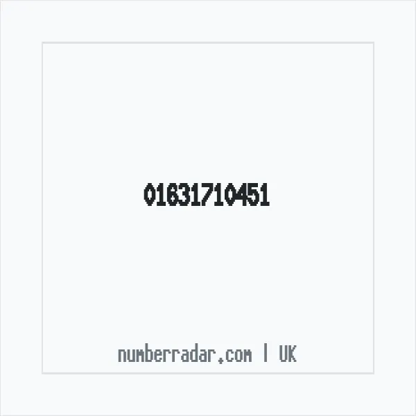Reverse number check for +44 1631 710451 — who called me?