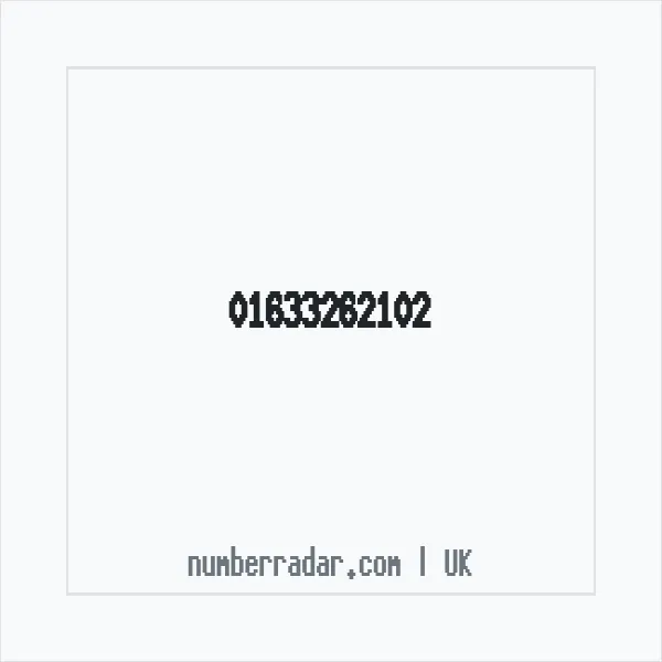 Reverse number check for +44 1633 262102 — who called me?