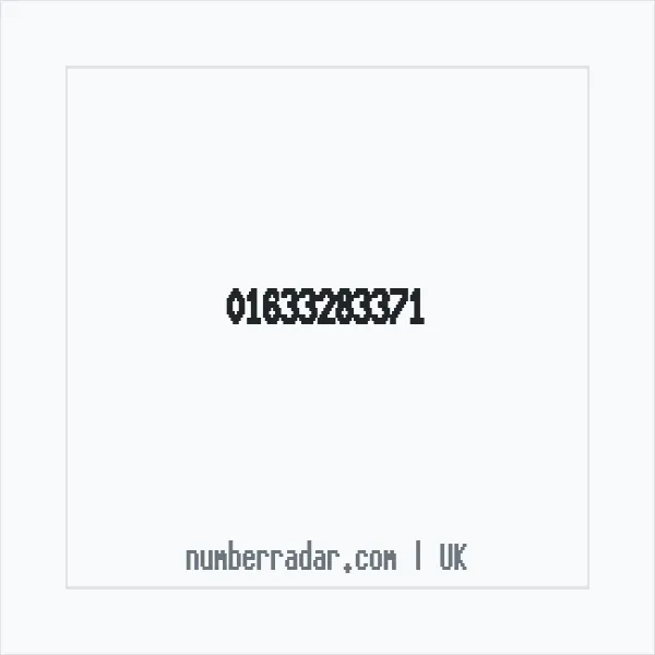 Reverse number check for +44 1633 283371 — who called me?