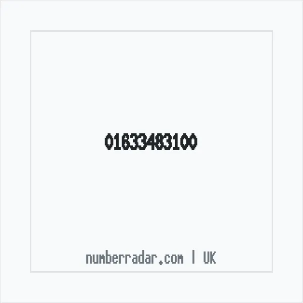 Reverse number check for +44 1633 483100 — who called me?