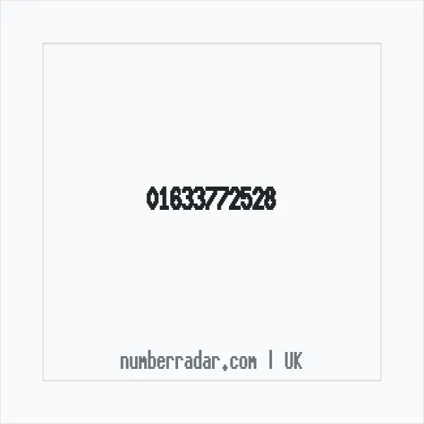 Reverse number check for +44 1633 772528 — who called me?