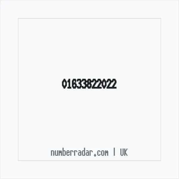 Reverse number check for +44 1633 822022 — who called me?