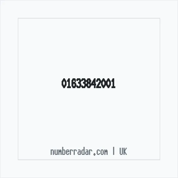 Reverse number check for +44 1633 842001 — who called me?