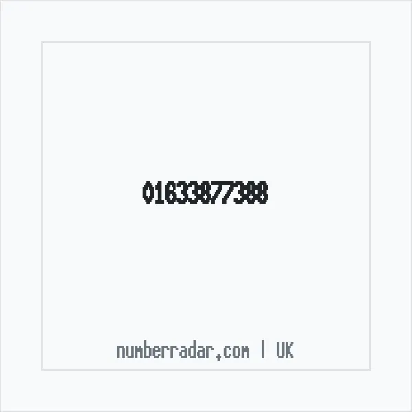 Reverse number check for +44 1633 877388 — who called me?