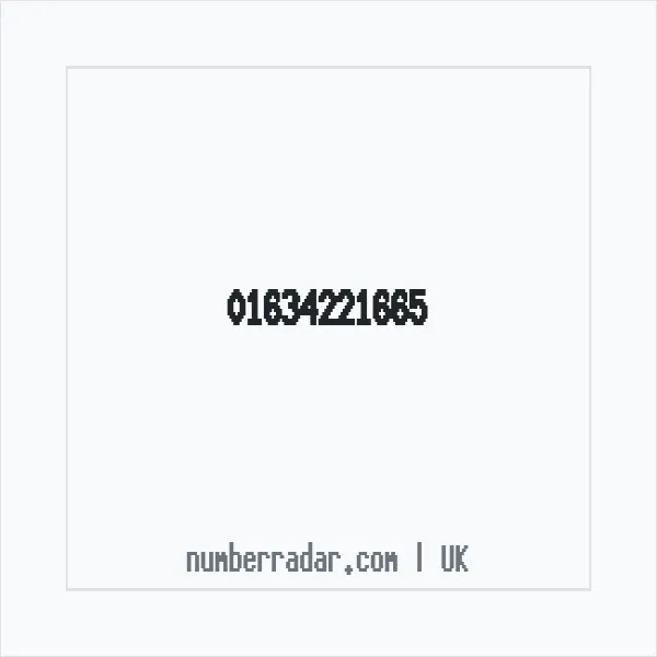Reverse number check for +44 1634 221665 — who called me?