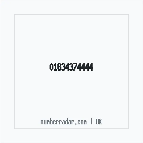 Reverse number check for +44 1634 374444 — who called me?