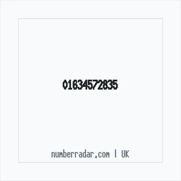 Reverse number check for +44 1634 572835 — who called me?