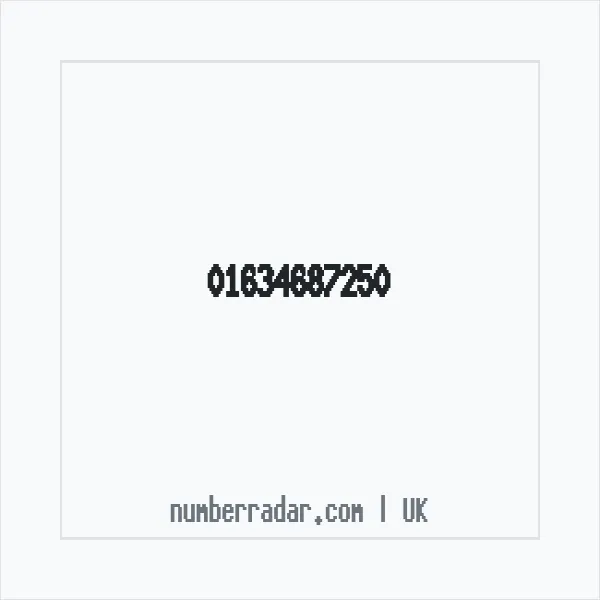 Reverse number check for +44 1634 687250 — who called me?