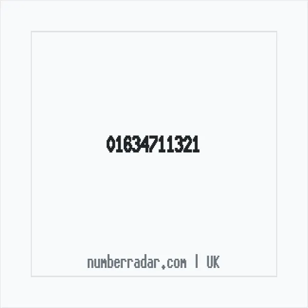Reverse number check for +44 1634 711321 — who called me?