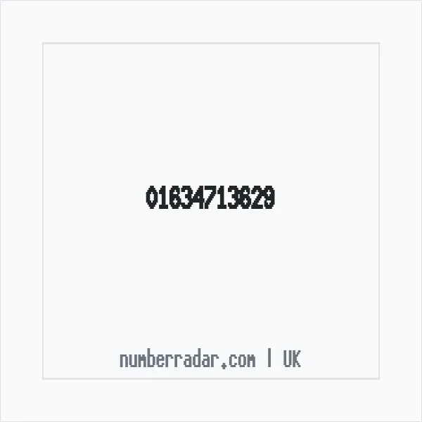 Reverse number check for +44 1634 713629 — who called me?