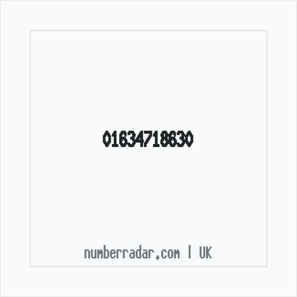 Reverse number check for +44 1634 718630 — who called me?