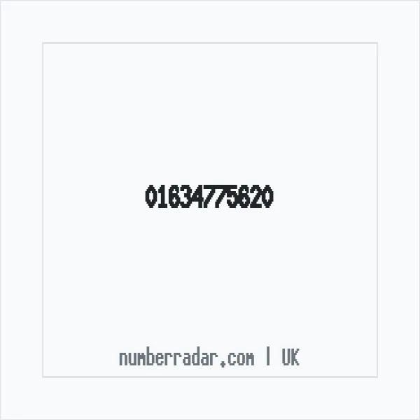 Reverse number check for +44 1634 775620 — who called me?