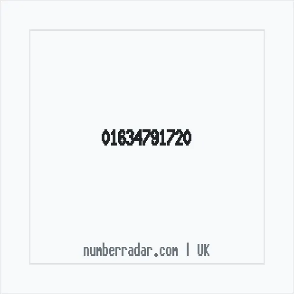 Reverse number check for +44 1634 791720 — who called me?